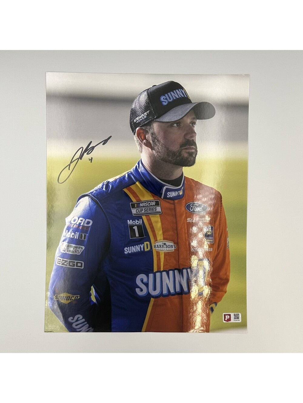 Josh Berry Signed 11x14 NASCAR Cup Series Rookie Season Photo Pristine COA